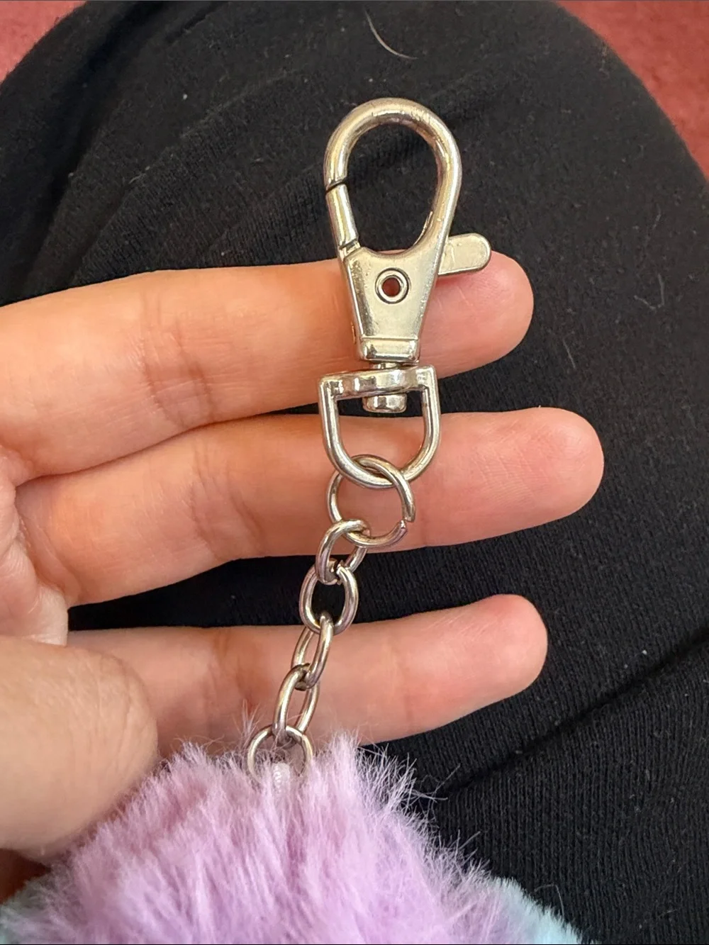 Colorful Pom Pom keychain